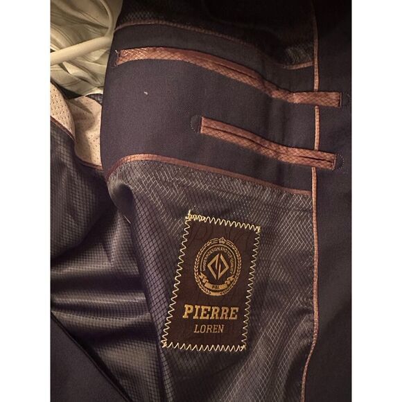 Pierre Loren Blazer Premium Stretch Classic Fit Sport Coat Suit Jacket 42L 36W - Picture 6 of 8